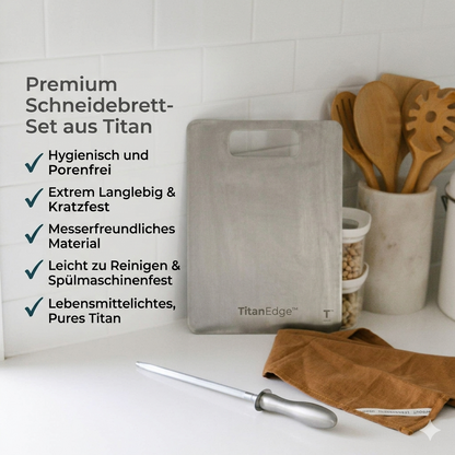 TitanEdge Premium Schneidebrett-Set aus Titan