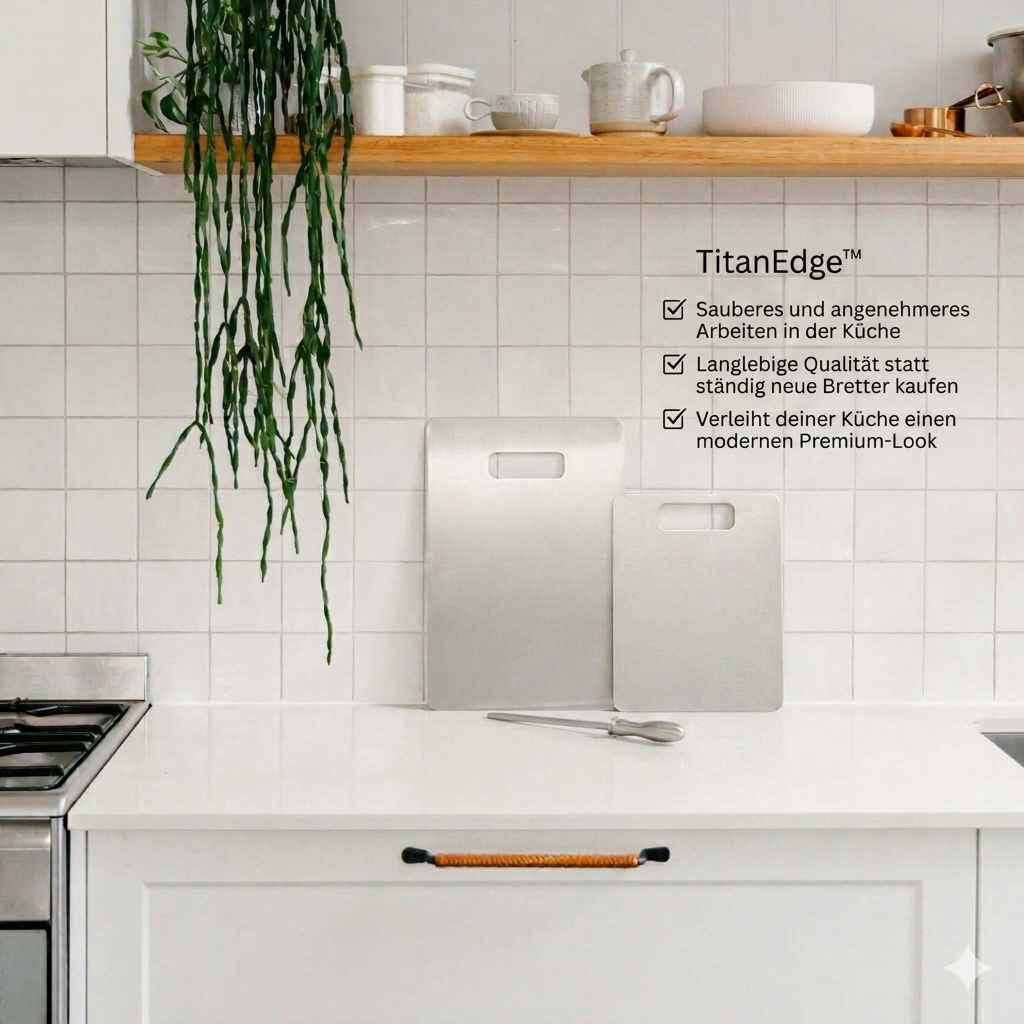 TitanEdge Premium Schneidebrett-Set aus Titan