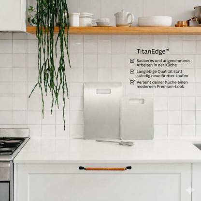 TitanEdge Premium Schneidebrett-Set aus Titan