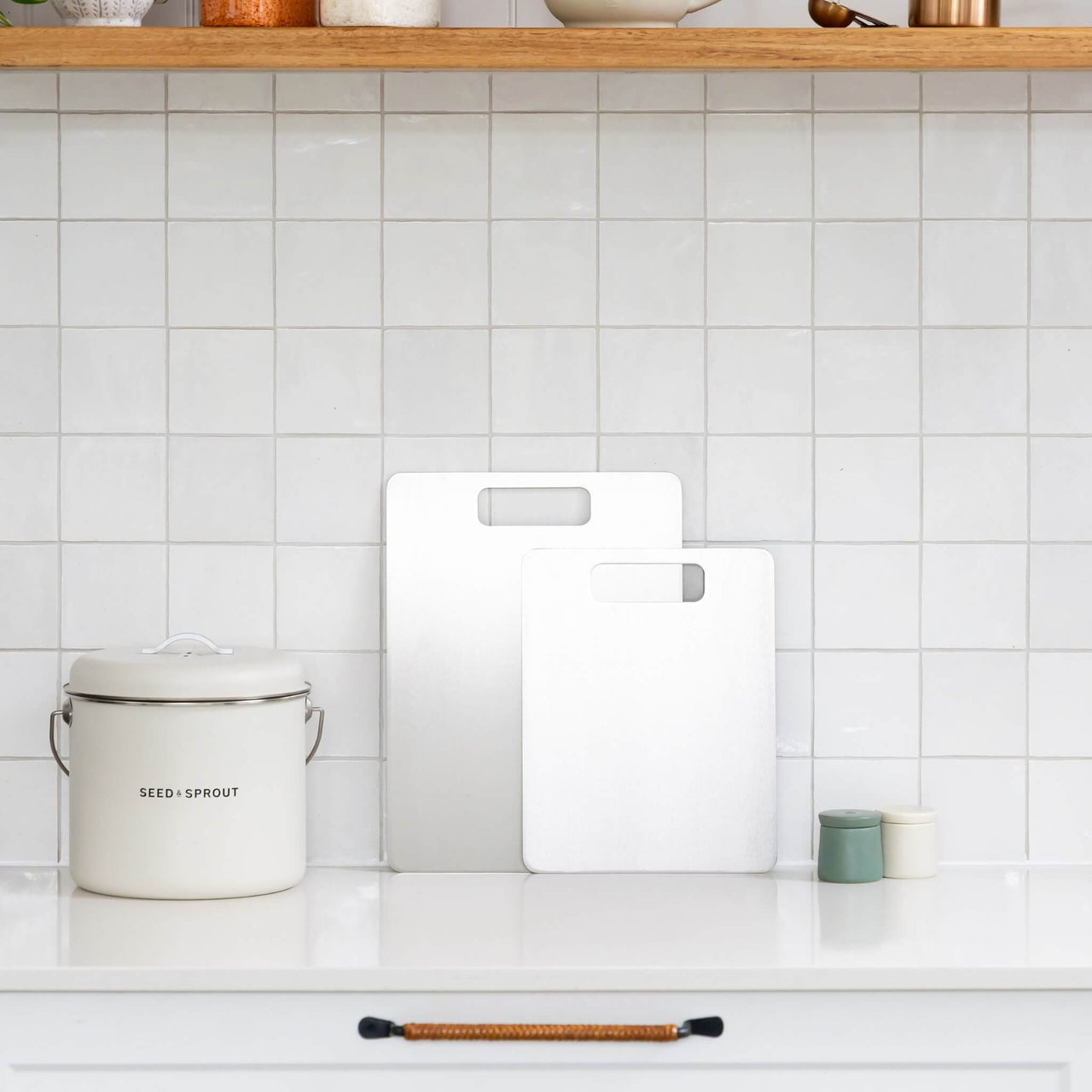 TitanEdge Premium Schneidebrett-Set aus Titan